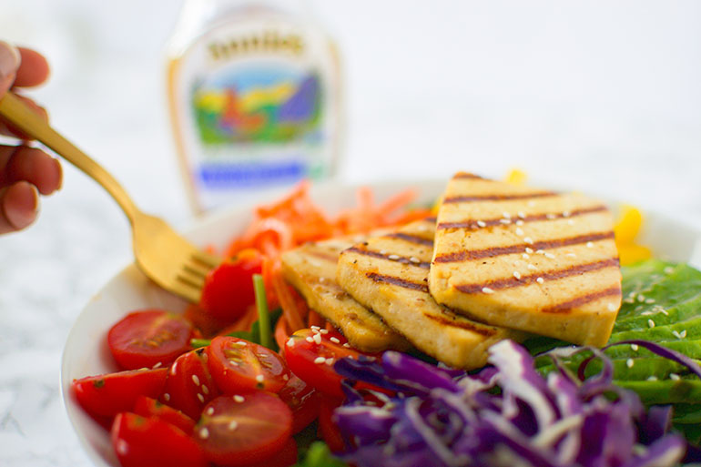 Grilled Tofu Salad