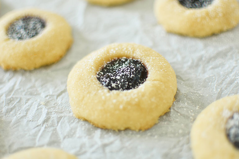 Vegan Thumbprint Cookies