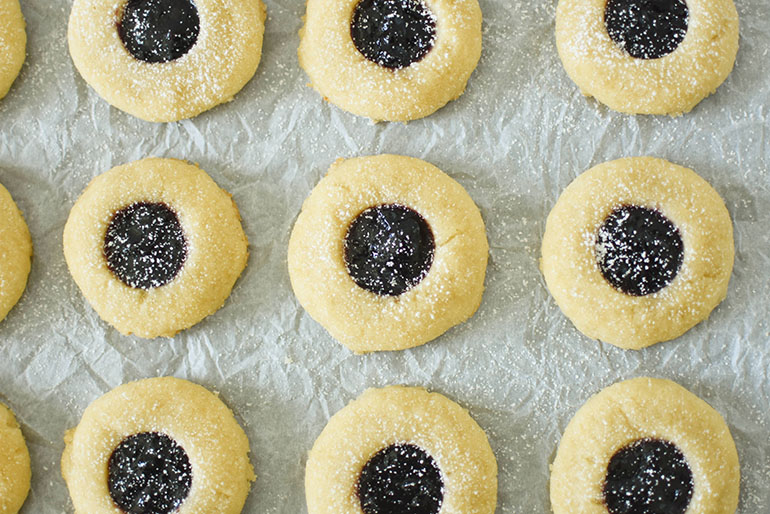 Vegan Thumbprint Cookies