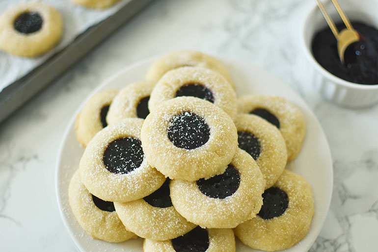 Vegan Thumbprint Cookies