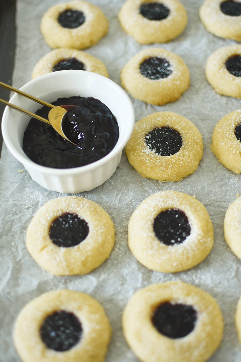 Vegan Thumbprint Cookies