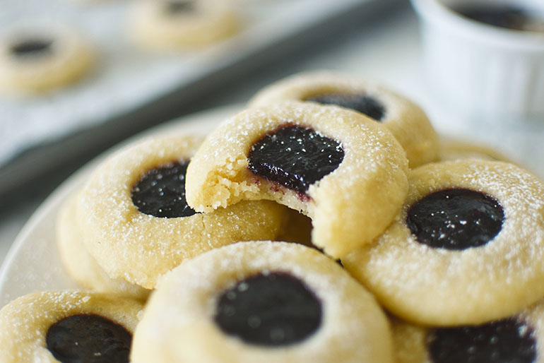 Vegan Thumbprint Cookies