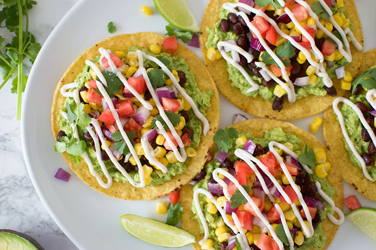 Black Bean Tostadas