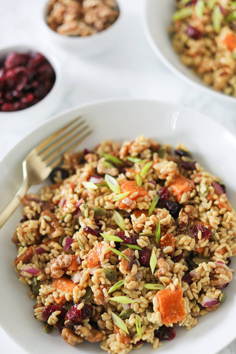 Roasted Butternut Squash and Cranberry Salad