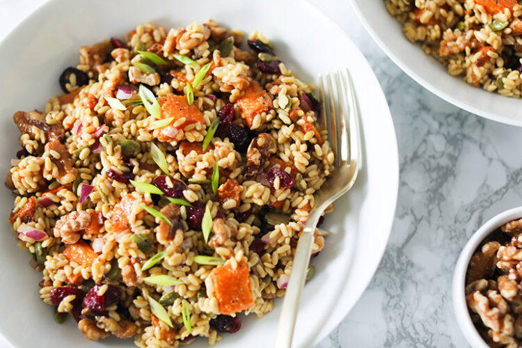 Roasted Butternut Squash and Cranberry Salad