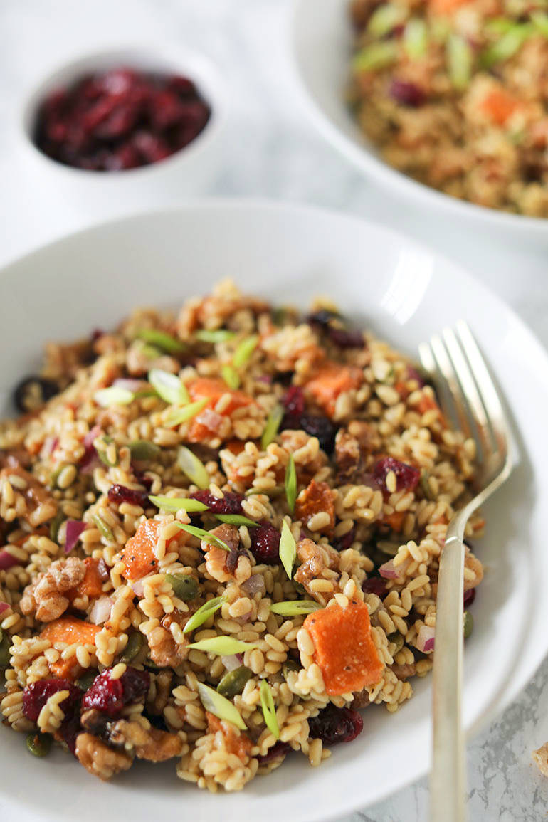 Roasted Butternut Squash and Cranberry Salad