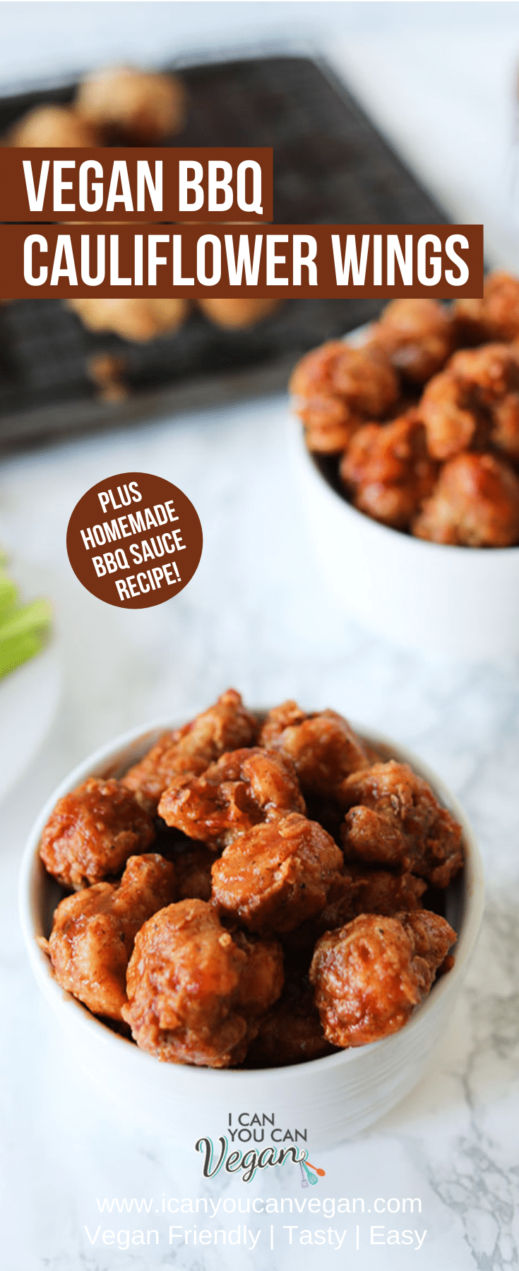 BBQ Cauliflower Wings Pinterest