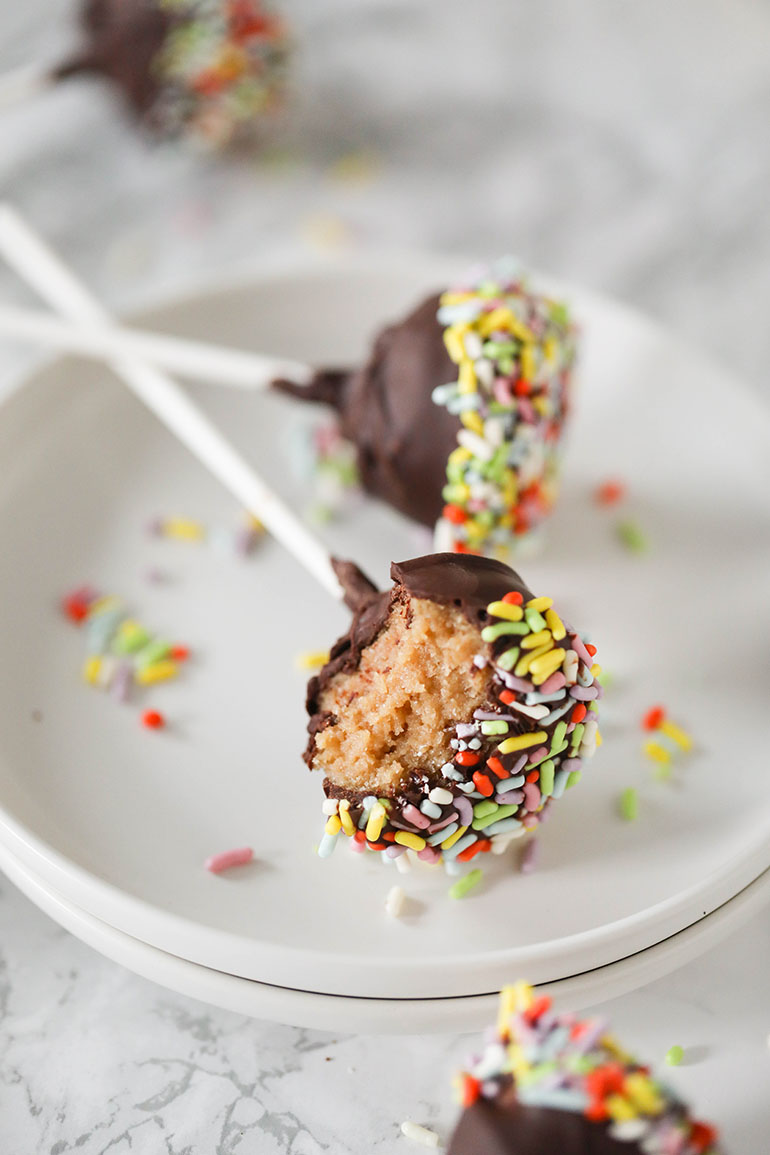 Vegan Cookie Dough Pops