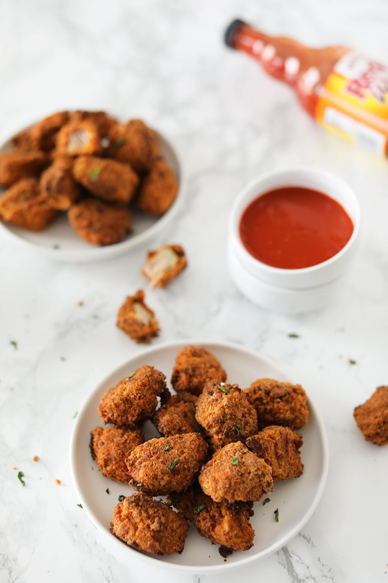 Air Fried Spicy Chicken Fried Jackfruit