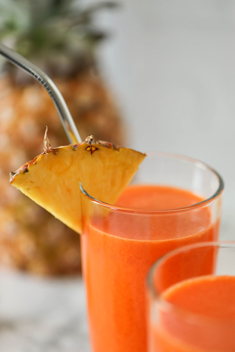 Carrot Ginger Pineapple Juice