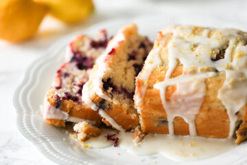 Easy Vegan Blueberry Lemon Cake