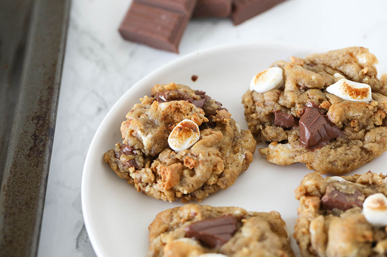 Easy Vegan S’mores Cookies