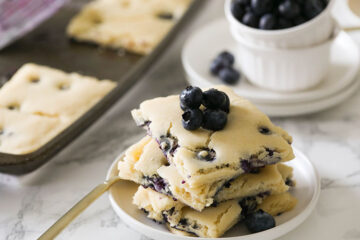 Vegan Blueberry Sheet Pan Pancakes