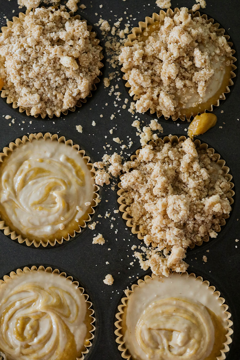 Vegan Cream Cheese Pumpkin Muffins