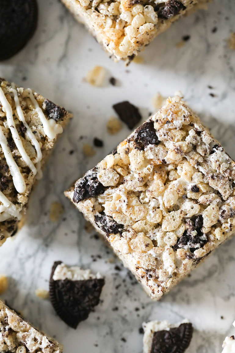 Vegan Oreo Rice Crispy Treats