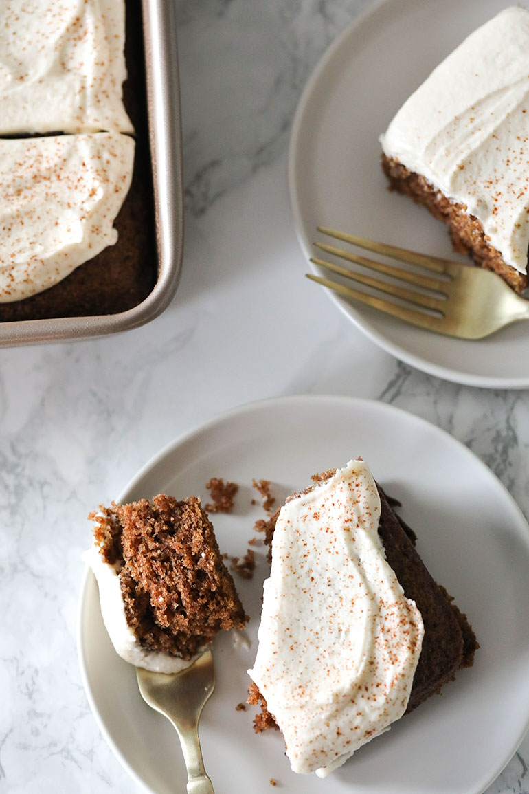 Easy Vegan Spiced Sheet Cake