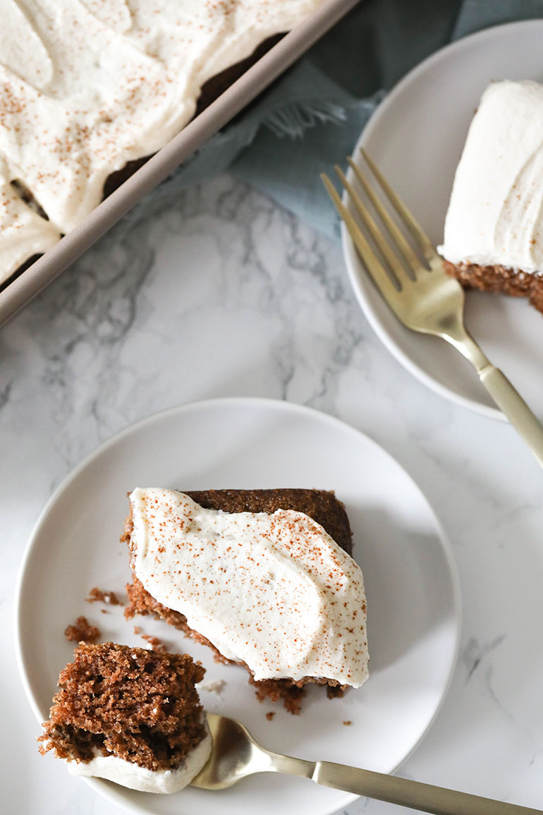 Easy Vegan Spiced Sheet Cake