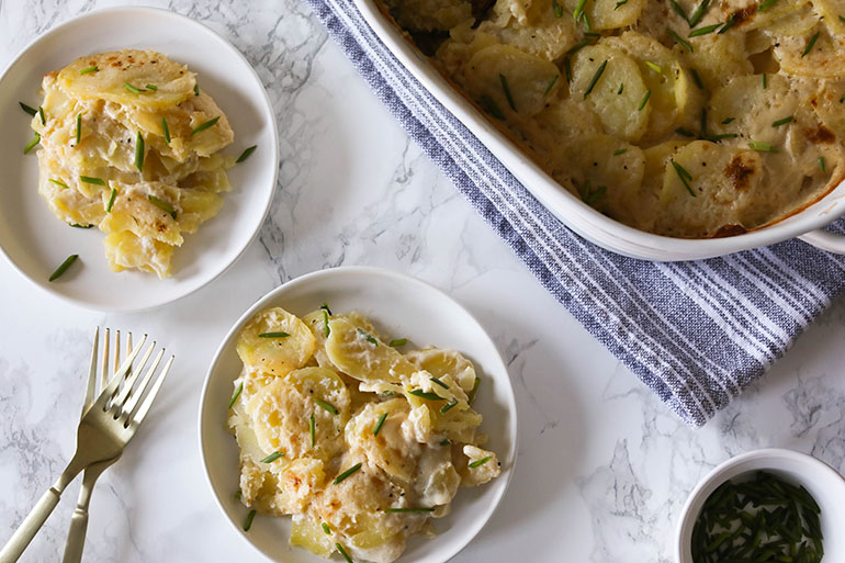 Easy Vegan Scalloped Potatoes