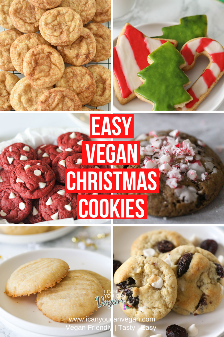 Easy Vegan Christmas Cookies | ICanYouCanVegan