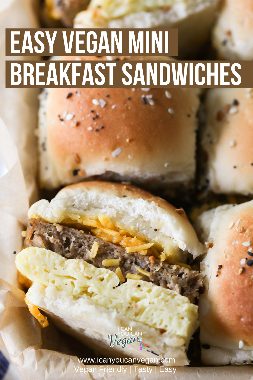 Vegan Mini Breakfast Sandwiches- Pinterest