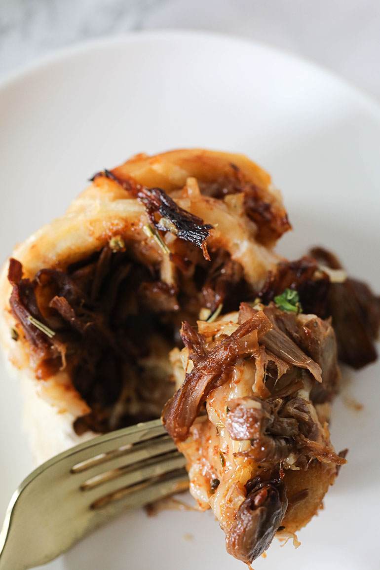 Vegan BBQ Jackfruit Pizza Rolls