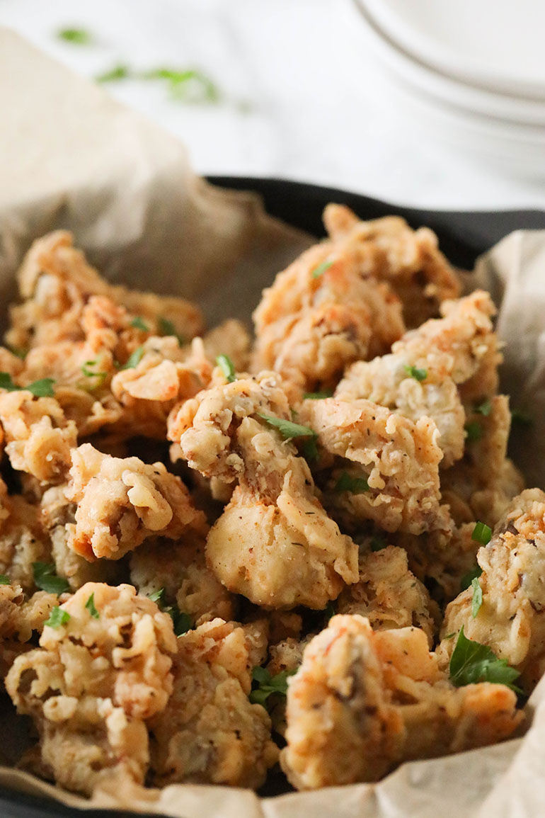 Fried Oyster Mushrooms