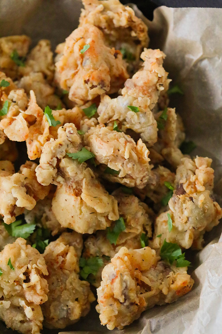 Fried Oyster Mushrooms