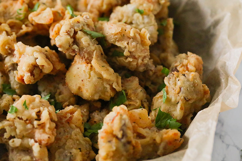 Easy Vegan Fried Oyster Mushrooms