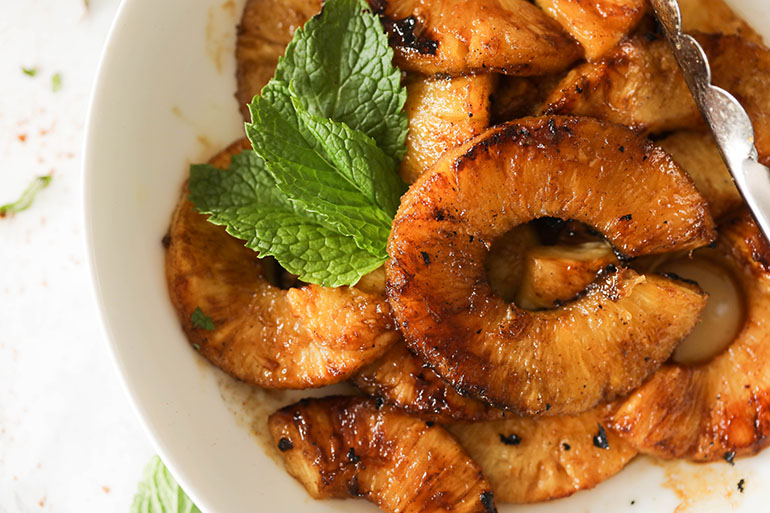 Brown Sugar Grilled Pineapple