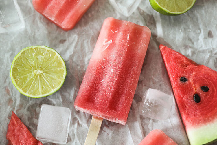 Watermelon Boozy Popsicles