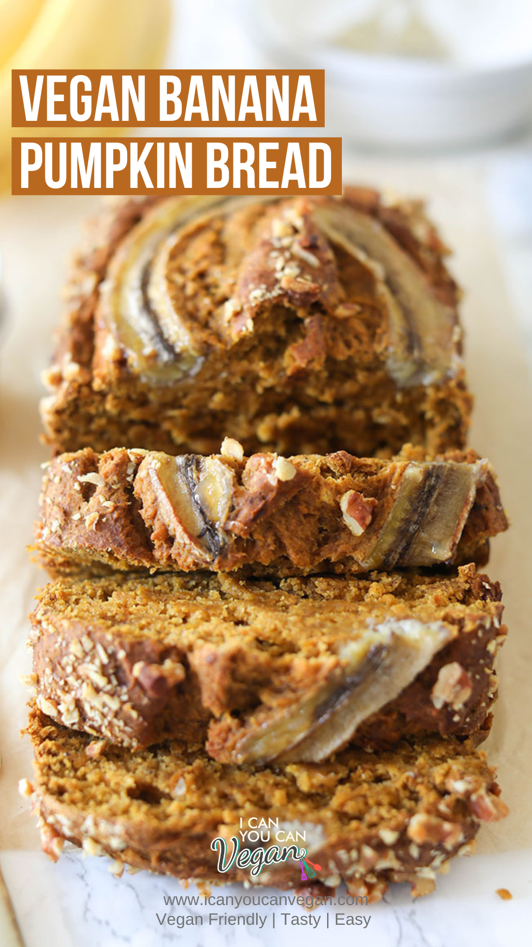 Vegan Banana Pumpkin Bread Pinterest