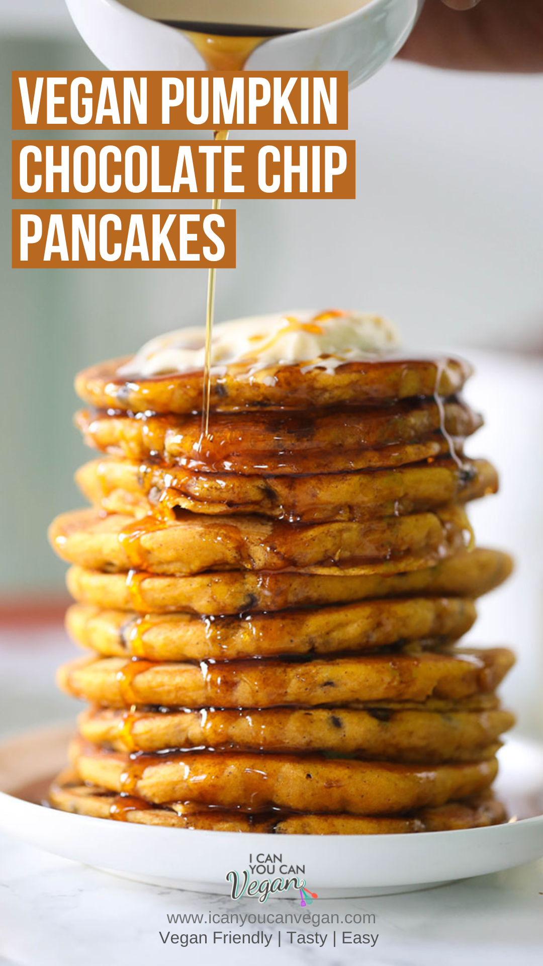 Vegan Pumpkin Spice Chocolate Chip Pancakes Pinterest