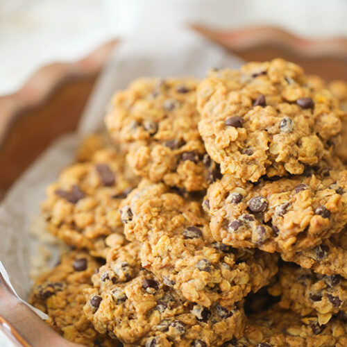 Easy Vegan Pumpkin Chocolate Chip Oatmeal Cookies [+VIDEO] I Can You