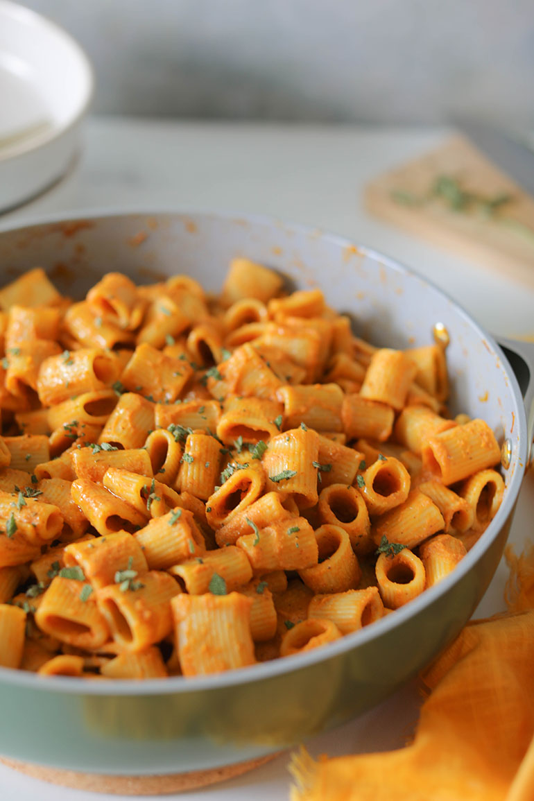 Creamy Vegan Pumpkin Pasta 