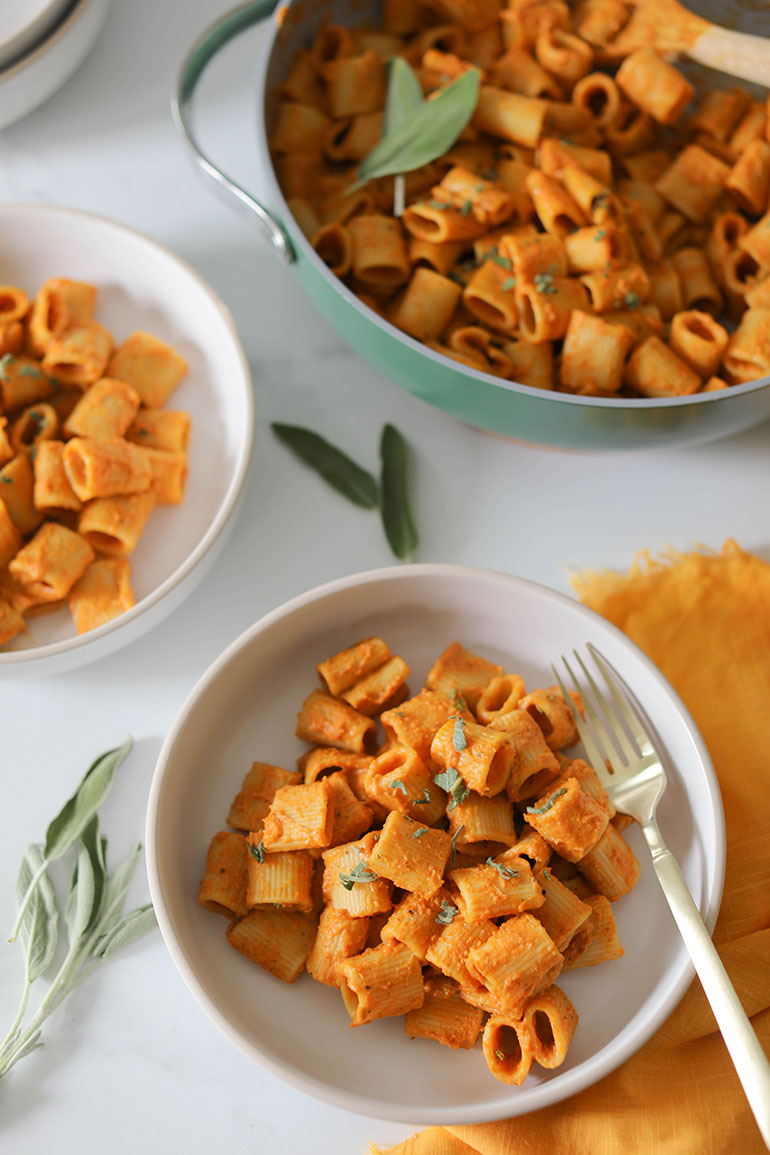 Creamy Vegan Pumpkin Pasta 