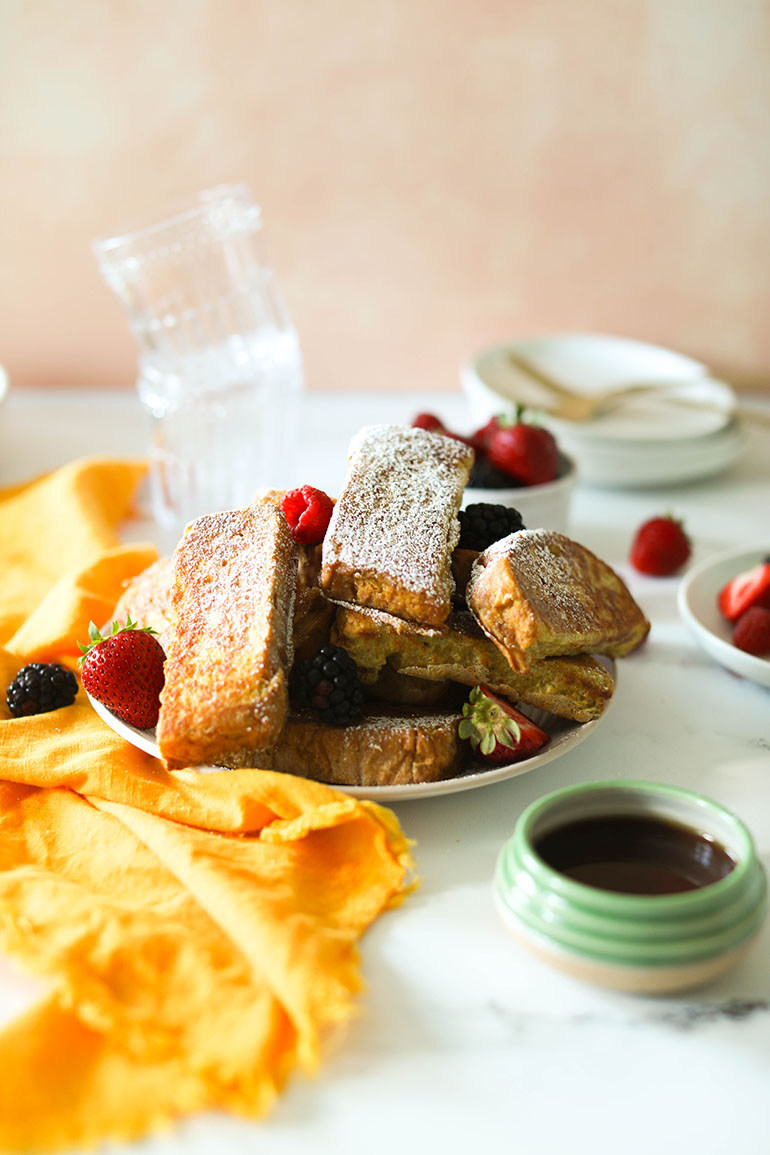 Vegan French Toast Sticks with JUST Egg