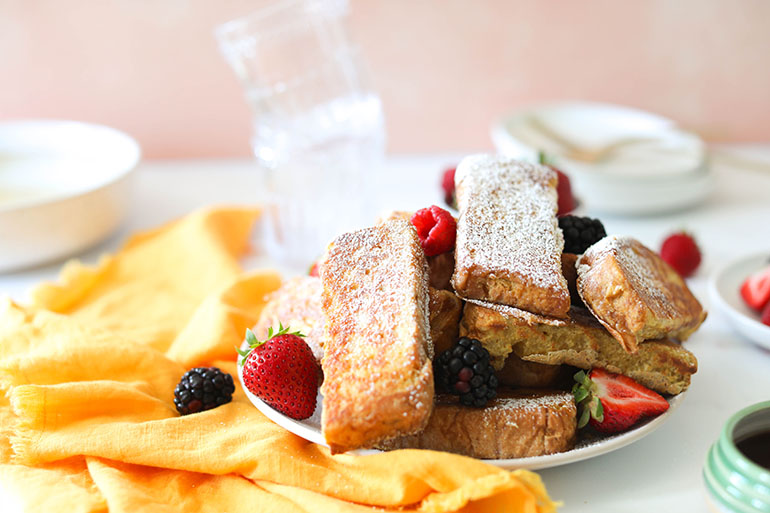 Vegan French Toast Sticks with JUST Egg