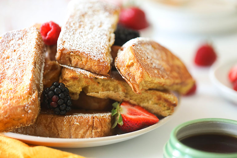 Vegan French Toast Sticks with JUST Egg