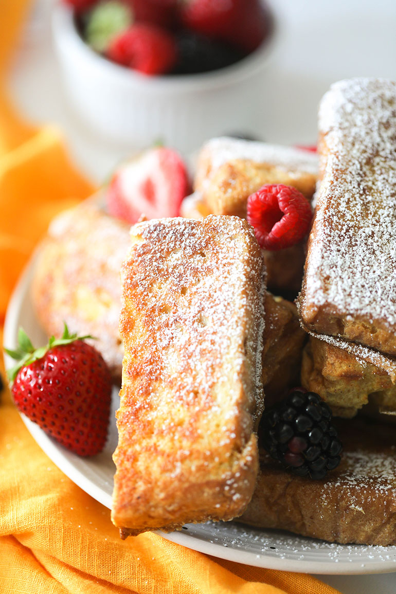 Vegan French Toast Sticks with JUST Egg