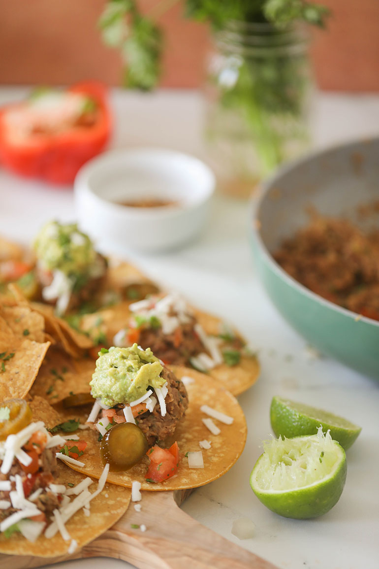 Vegan Refried Bean tacos